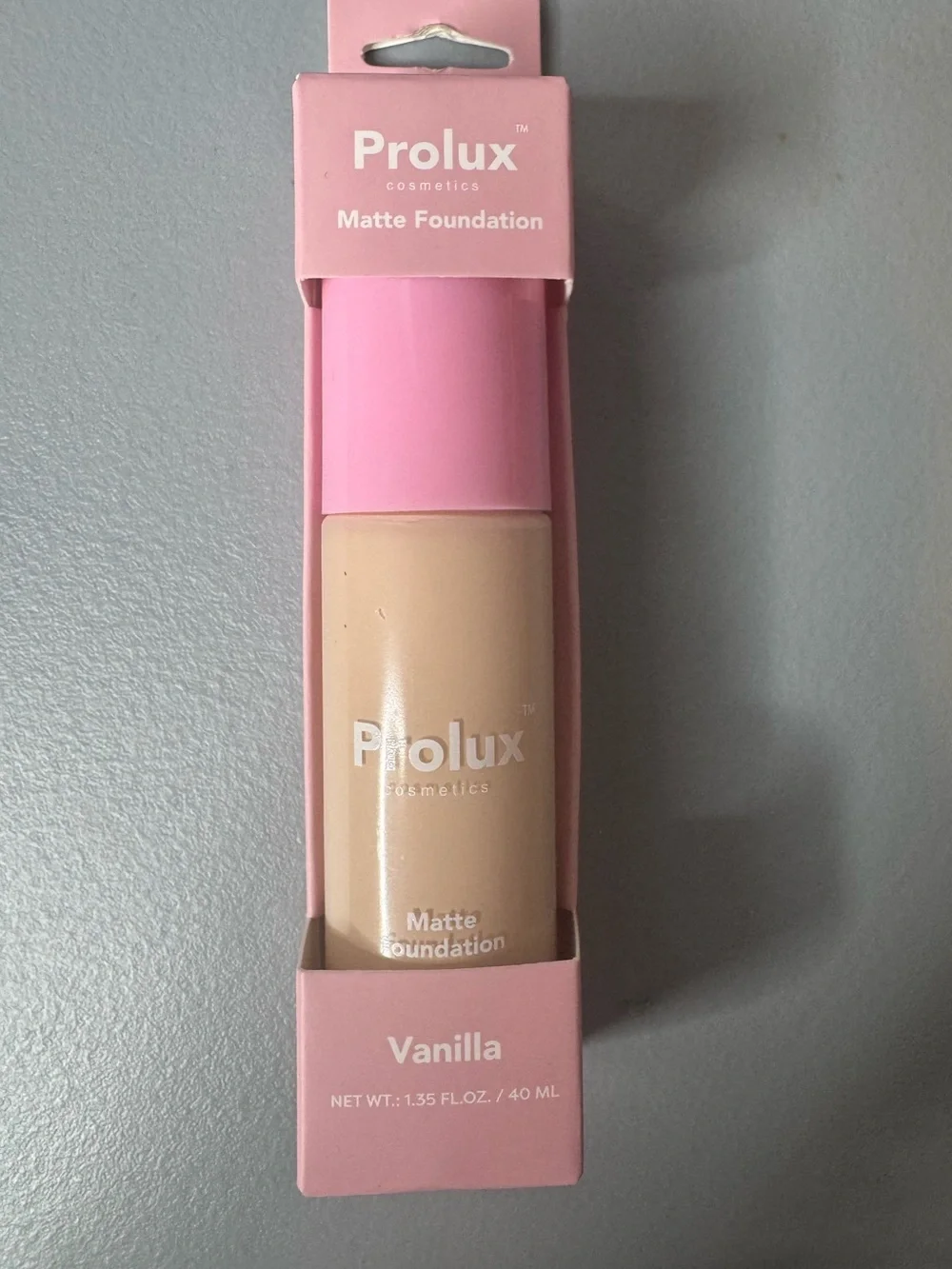 Prolux cosmetics Matte Foundation in Vanilla